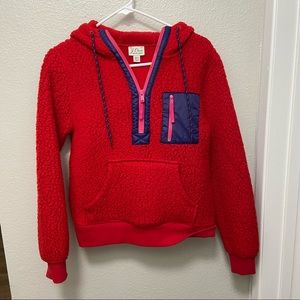 J.Crew | Half-Zip Sherpa Hoodie